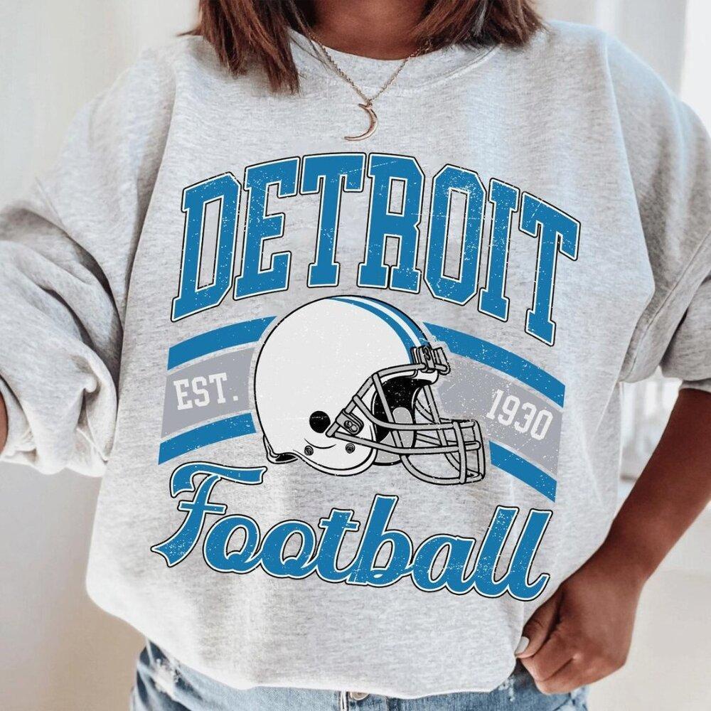 Retro Detroit Football Detroit Detroit Lions Sweatshirt Shirt Retro Tee 1930